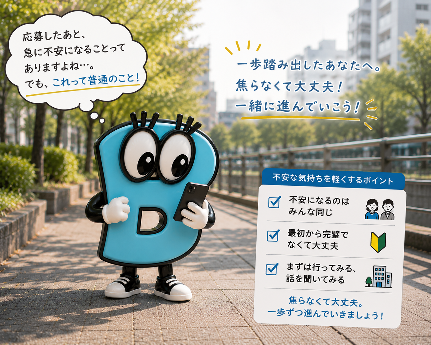応募したあと、不安になるのは普通です