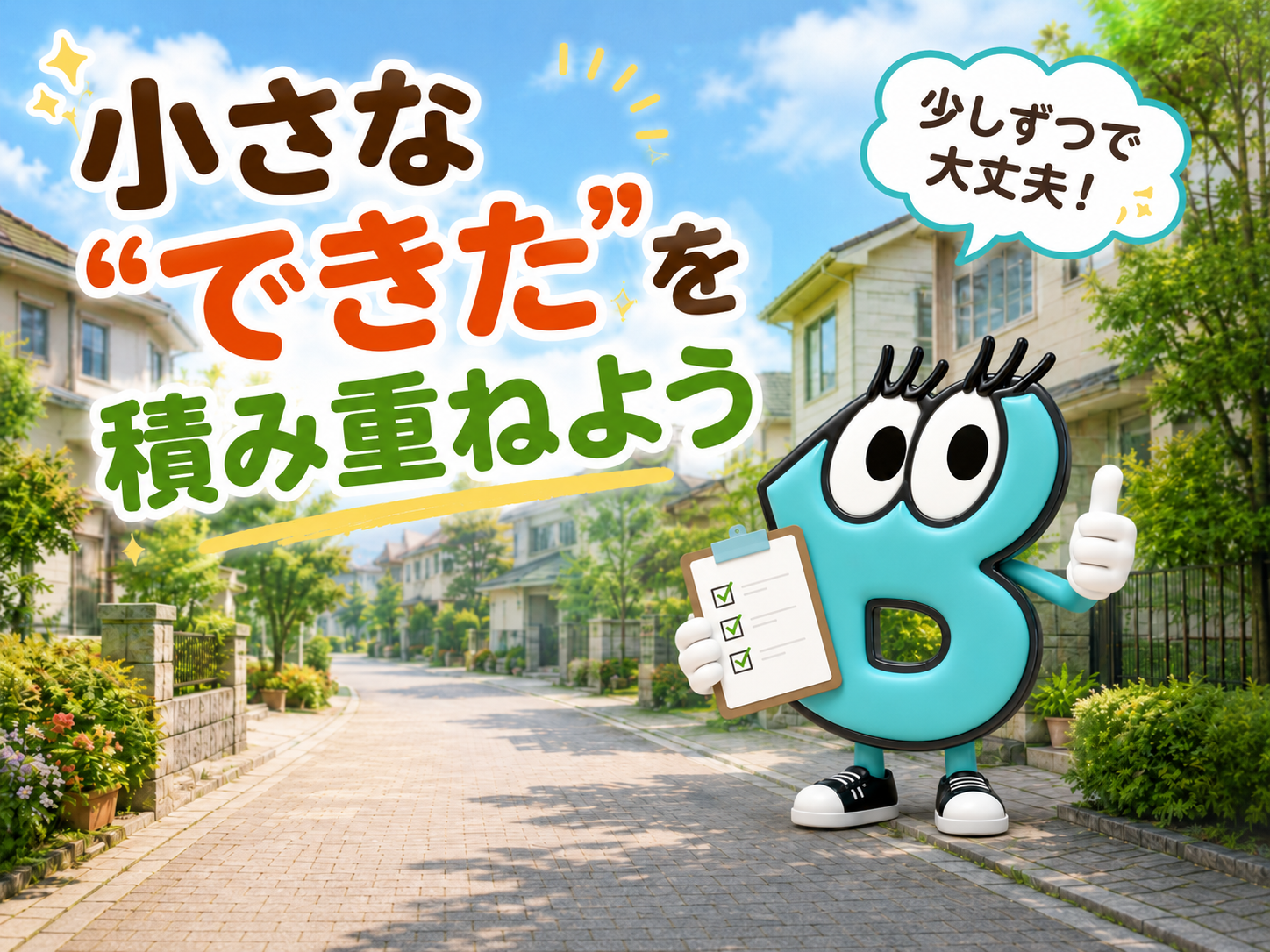 小さな“できた”を積み重ねよう