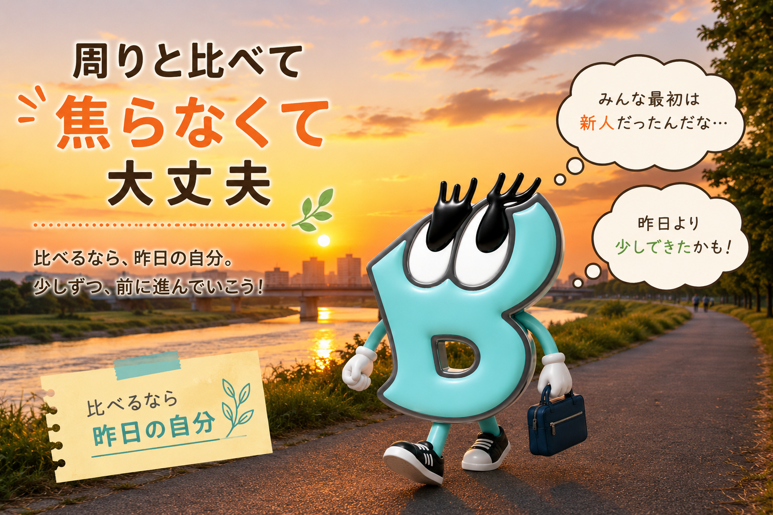 周りと比べて焦らなくて大丈夫