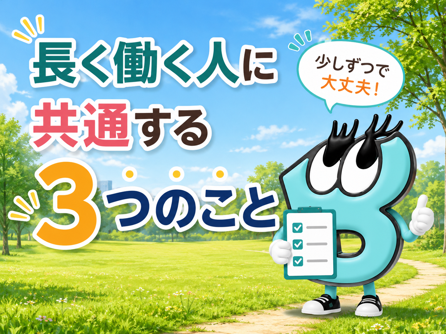 長く働く人に共通する3つのこと