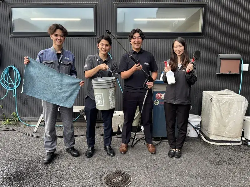 洗車スタッフ｜車の知識不要‗フルタイム勤務も可能│接客なし